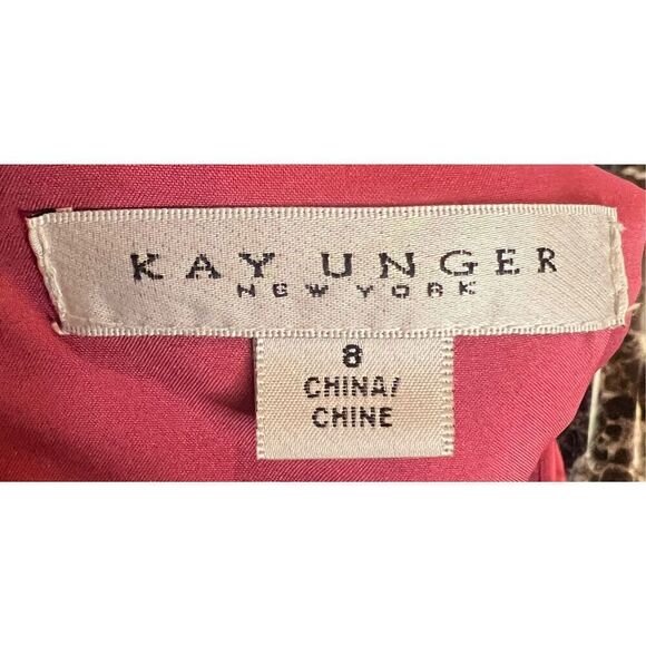 Kay Unger Avery Maxi Romper in Pink Rose NWT Size 8 - Picture 8 of 10